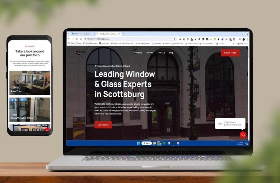 Scottsburg Glass — Web Design by Brand 513 Collective
