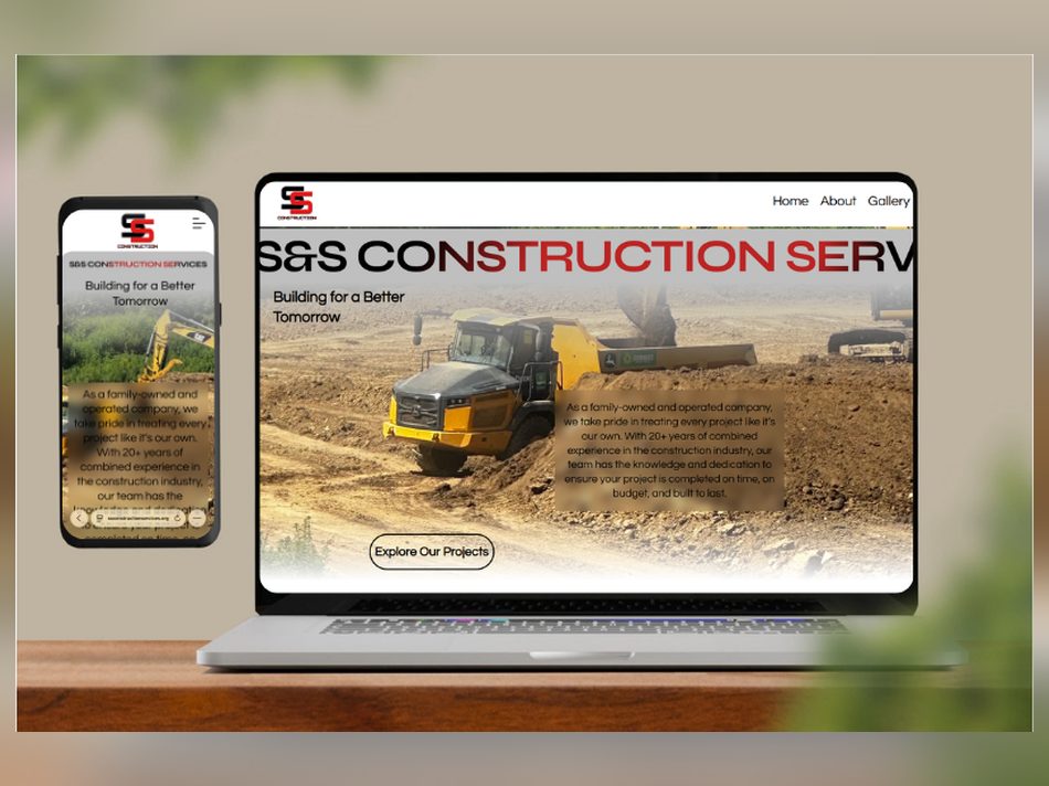S&S Construction Services — Web Design by Brand 513 Collective